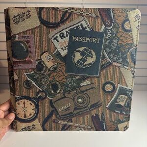 Creative Memories Travel Passport Tapestry Scrapbook 12x12 Album
